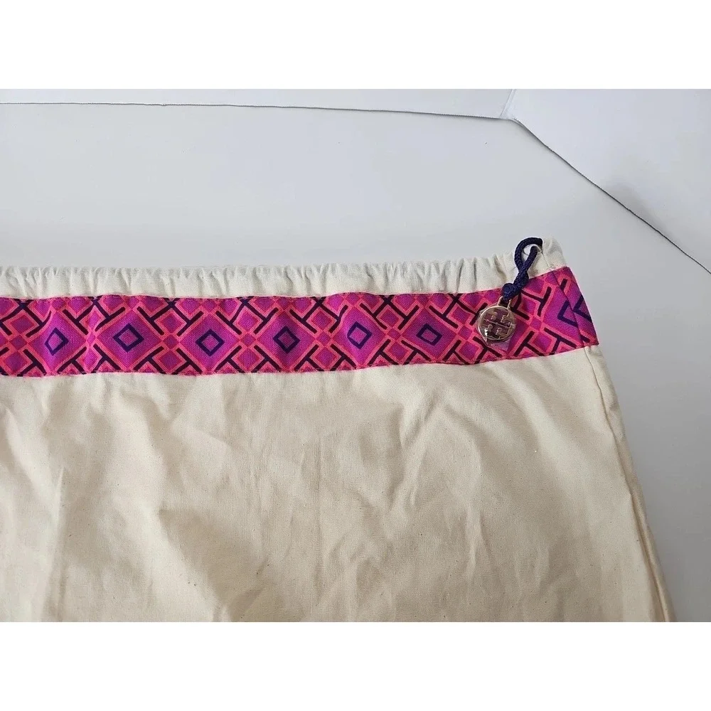 Tory Burch Logo Drawstring Dust Bag Handbag Larg 20.5